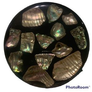 Vintage, Abolone Seashell Trivet